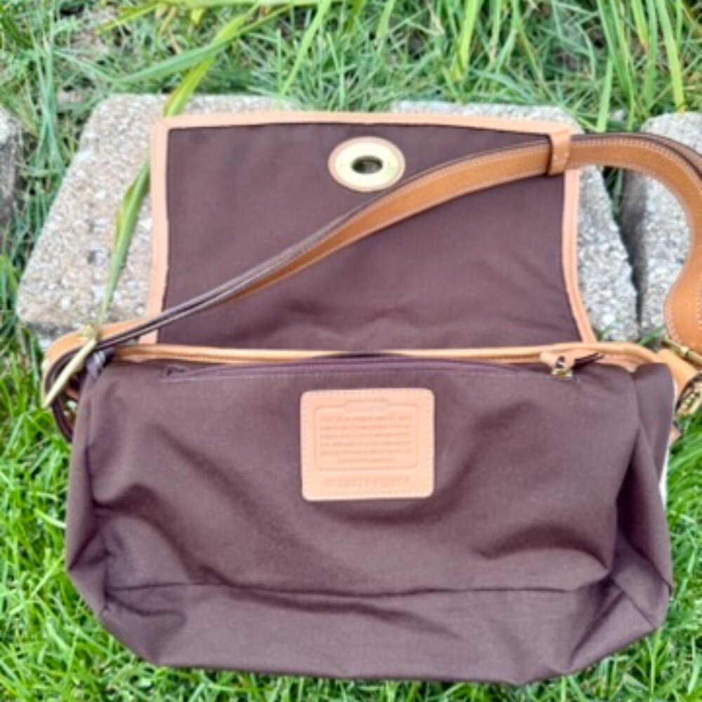 ‼️SOLD‼️Coach Y2K Wool Hampton Tattersall Houndstooth Turnlock Convertible Bag - Picture 11 of 11